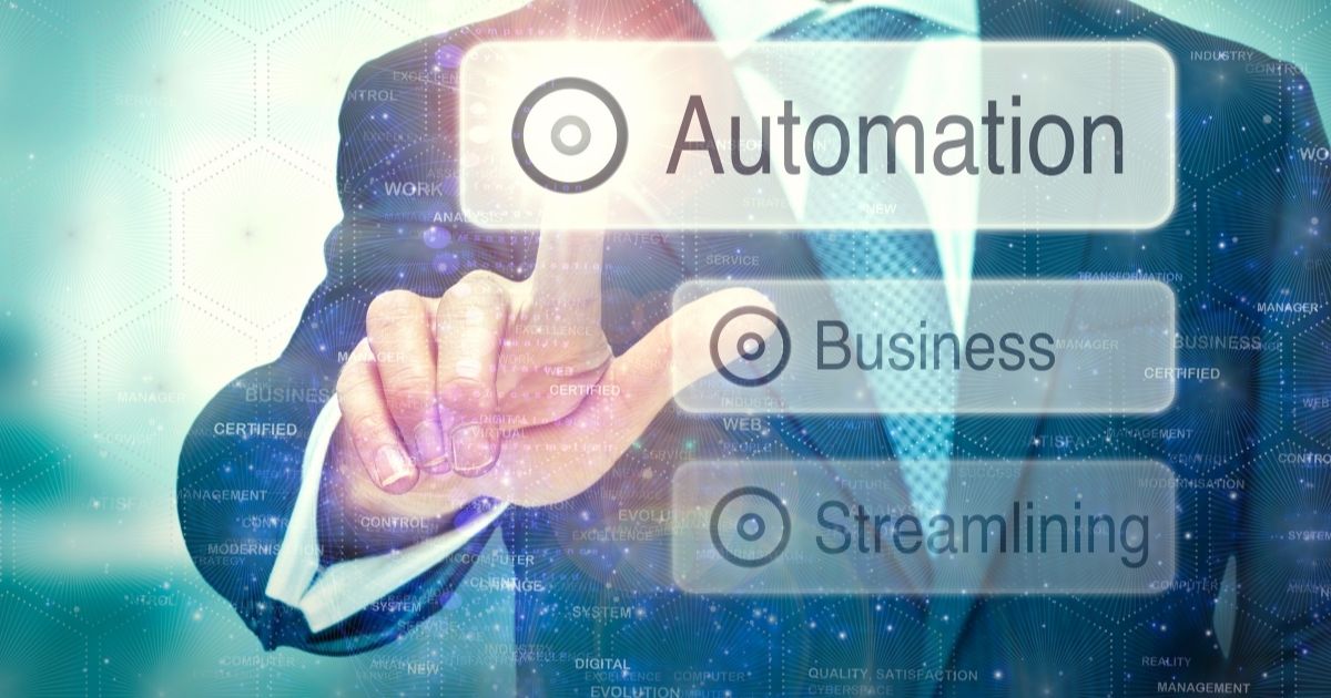 man clicking automation tab