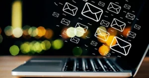 Laptop with email emoji 1