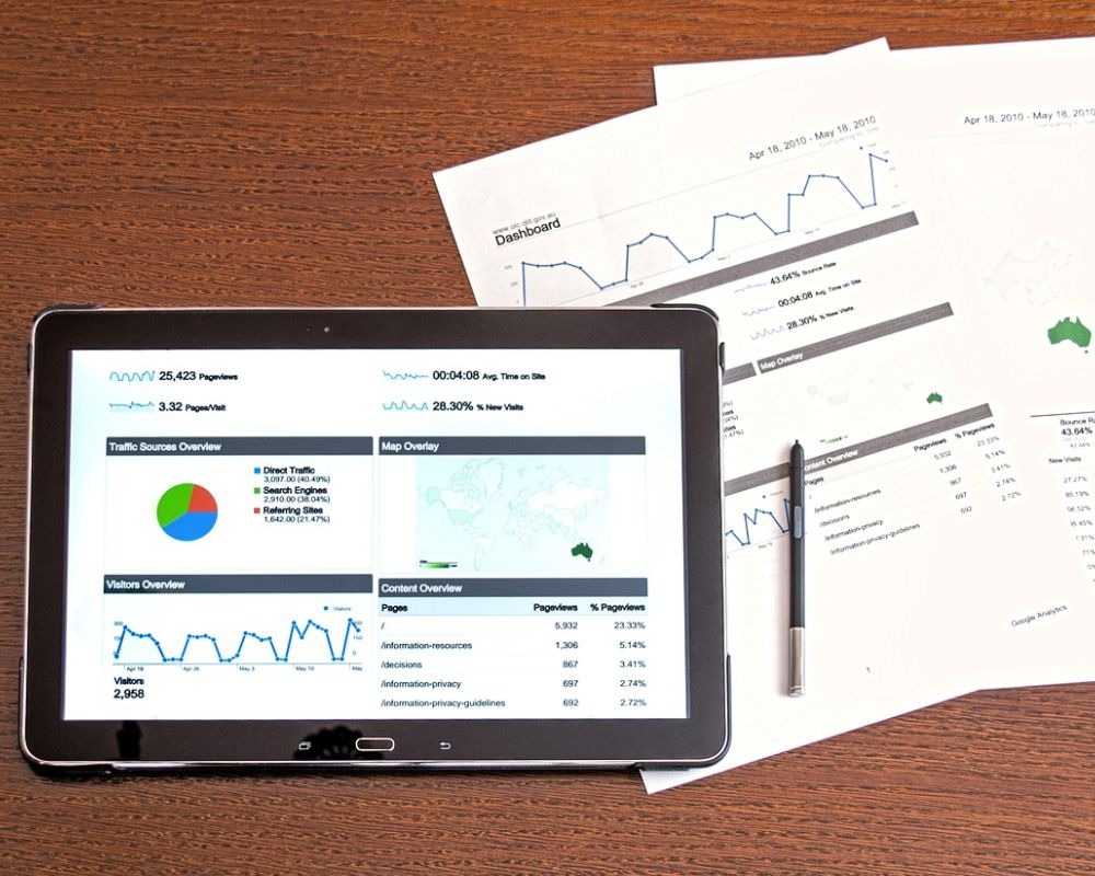 Google analytics in a tablet 1