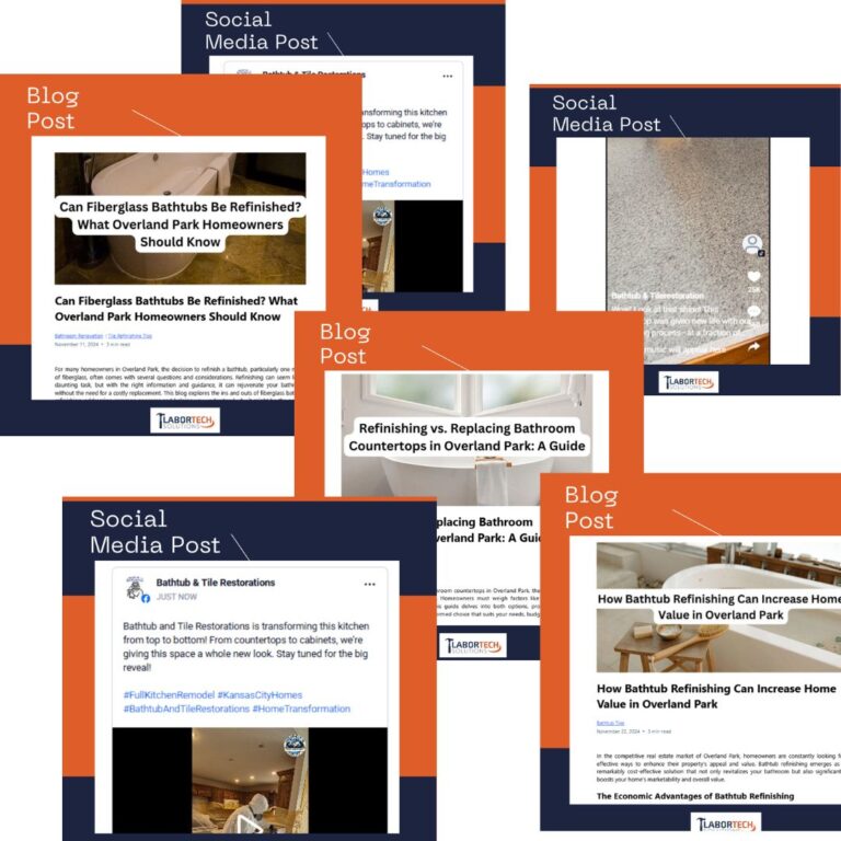 Social media campaign for Bathtub and Tile Restorations